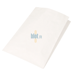 (X1000) - Sacs croissants kraft blanchi - (17 + 8 x 27 CM)