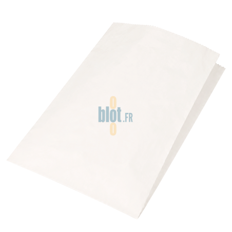 (X1000) - Sacs croissants kraft blanchi - (17 + 8 x 27 CM)