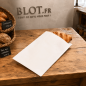 (X1000) - Sacs croissants kraft blanchi - (17 + 8 x 27 CM)