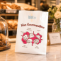 (X1000) - Sacs Viennoiserie kraft "Mes Gourmandises" - (14 + 7 x 25 CM) (X1000) - Sacs Viennoiserie kraft "Mes Gourmandises" - (14 + 7 x 25 CM)