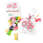 (X1000) - Sacs Viennoiserie kraft "Mes Gourmandises" - (17 + 8 x 34 CM)