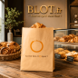 (X1000) - Sacs Viennoiserie kraft brun "Tu me fais croquer" - (17 + 8 x 34 CM)
