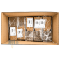 (X250) - Boîte à salade en carton kraft avec fenêtre - 350 ML - (9.5 x 9.5 CM | H 4 CM) (X250) - Boîte à salade en carton kraft avec fenêtre - 350 ML - (9.5 x 9.5 CM | H 4 CM)
