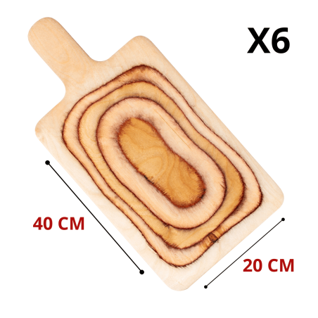 Planche rectangulaire à poignée en bois de bouleau De La Roca