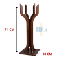Support pour seau à champagne De La Roca en bouleau brun, hauteur 71 cm et largeur 30 cm