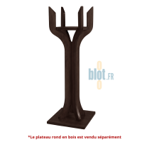 Support pour seau à champagne De La Roca avec plateau rond en bois vendu séparément