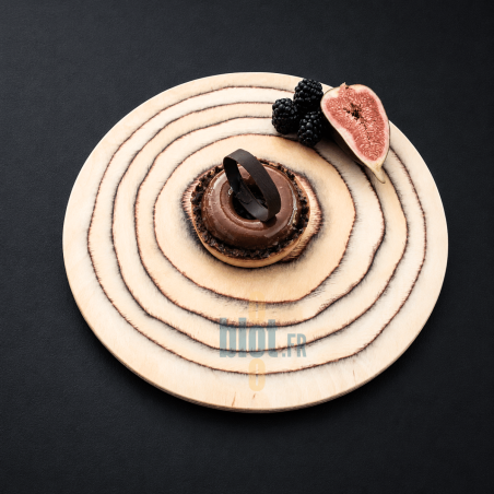 (X12) - Assiette Plate en Bouleau De La Roca - (Ø 15 CM)