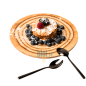(X12) - Assiette Plate en Bouleau De La Roca - (Ø 22 CM)