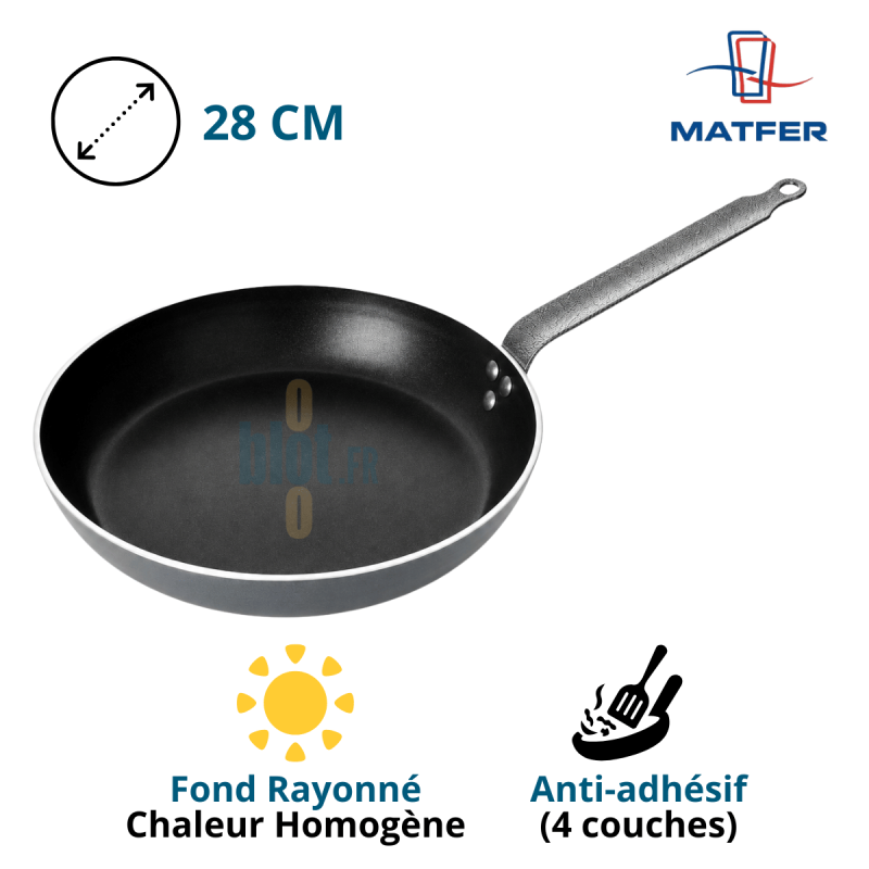 Poêle Aluminium anti-adhésive "Classe Chef" (Ø 28 CM) Poêle Aluminium anti-adhésive "Classe Chef" (Ø 28 CM)