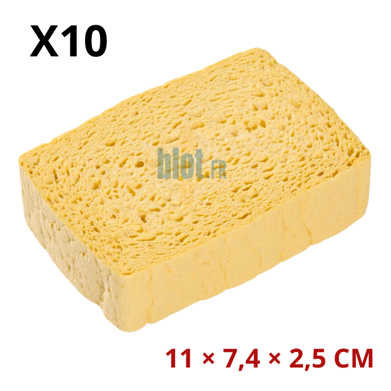 (X10) - Éponge cellulosique Spontex Azella 72 - (N4) (X10) - Éponge cellulosique Spontex Azella 72 - (N4)