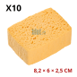 Éponge cellulosique Spontex Azella 40 n°2 en lot de 10, format 82 × 60 × 25 mm