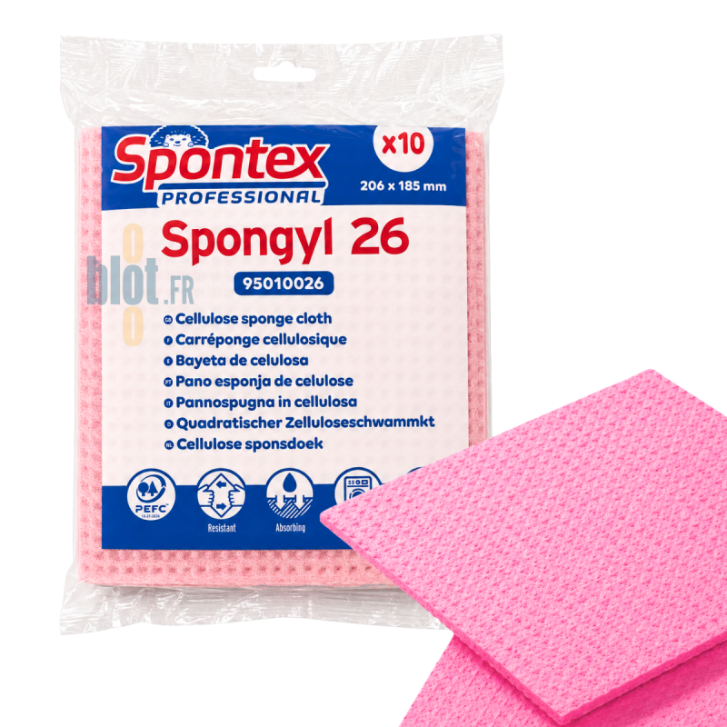 (X10) - Toile-éponge Rose Spongyl - 26