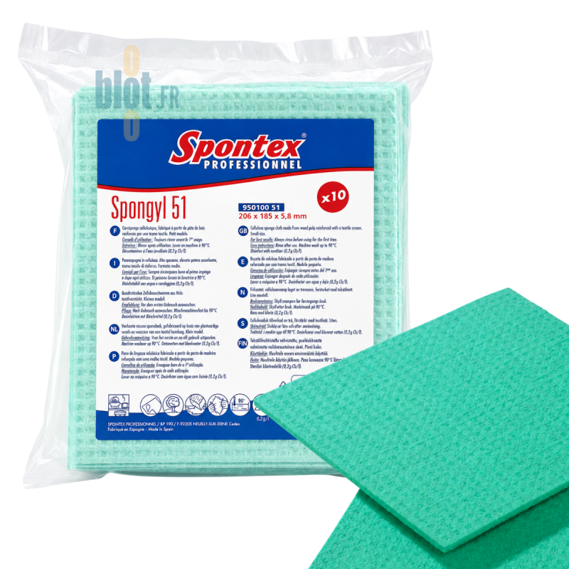 (X10) - Toile-éponge Verte Spongyl - 51