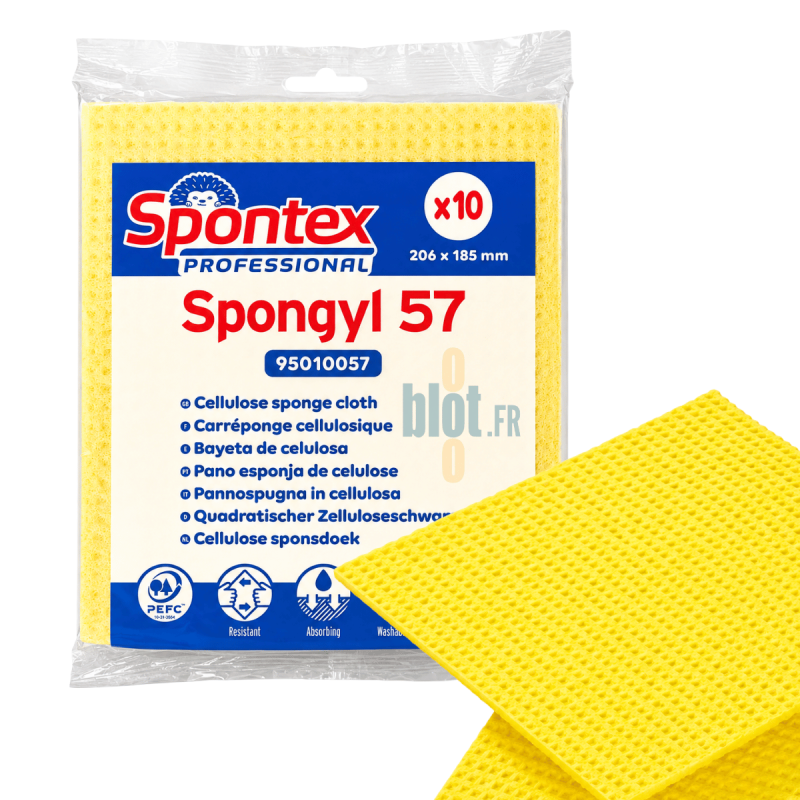 (X10) - Toile-éponge Jaune Spongyl - 57