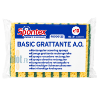Sachet de 10 éponges grattantes Sponrex Basic GM pour le nettoyage professionnel