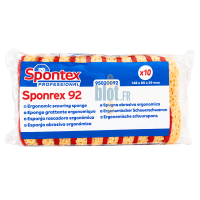 Sachet de 10 éponges grattantes ergonomiques Sponrex 92 pour le récurage professionnel