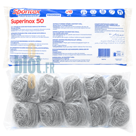(X10) - Boule inox de nettoyage Spontex - Superinox 50 - (60Gr)