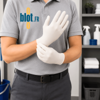 Boîte de 100 gants latex blanc poudrés taille XL Mediprotec pour usage professionnel