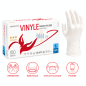 (X100) - Gants Vinyle Prémium Poudrés - Taille L