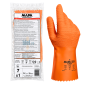 Gant latex orange Mapa Harpon 321 taille 7 avec emballage professionnel