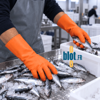 Gants Mapa Harpon 321 taille 7 pour la manipulation de poissons sur glace