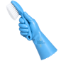 (X1 paire) - Gant latex bleu taille 8 - Jersette 300