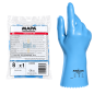 Gant latex bleu Mapa Jersette 300 taille 8 avec emballage professionnel