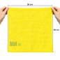 (Lot x5) - Lavette microfibre professionnelle Jaune - (38x38)
