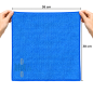 (Lot x5) - Lavette microfibre professionnelle Bleue - (38x38)