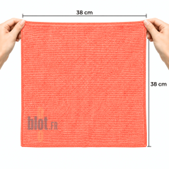 (Lot x5) - Lavette microfibre prémium Rose - (38x38)