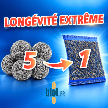 (X5) - Éponge Inox récurante professionnelle - Top Inox
