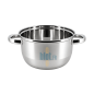 Marmite à moules inox - (18 CM - 2,7 L) – Couvercle 2-en-1 | MENASTYL