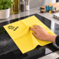 (X5) - Lavette microfibre bactériostatique jaune - (40x40 CM) – DOTTY