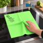 (X5) - Lavette microfibre bactériostatique verte - (40x40 CM) – DOTTY