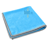 Lavette microfibre bleue Miracle pliée avec bordure grise pour entretien multi-surfaces