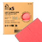 Lot de 5 lavettes microfibres roses Miracle 33 x 37 cm pour nettoyage professionnel