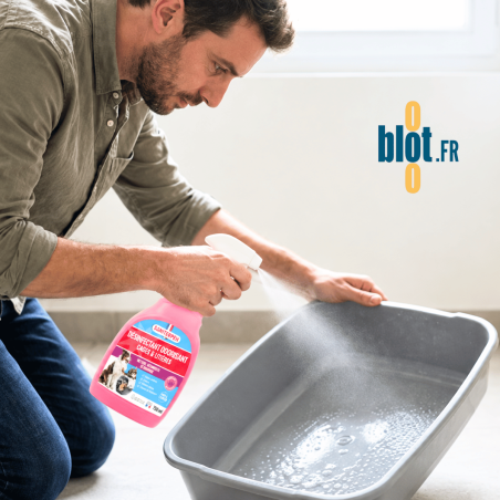 Désinfectant litière chat Saniterpen – Spray odorisant 750 ML