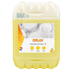 Vaisselle Plonge T14 ORLAV 20 L détergent professionnel dégraissant parfum citron