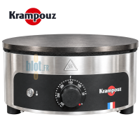 Crêpière Krampouz électrique 40 cm Standard CSRO4AA-KR avec plaque en fonte usinée