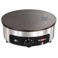 Crêpière ronde professionnelle Krampouz Standard avec plaque de cuisson de 40 cm