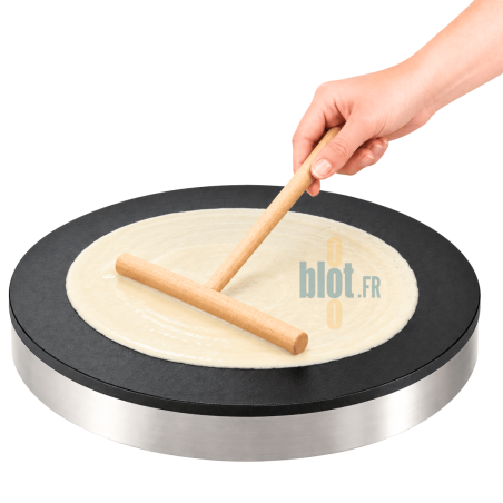 Râteau à crêpes rond 18 cm en hêtre