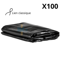 Housse noire KFB pour conteneur de 240 litres présentée pliée