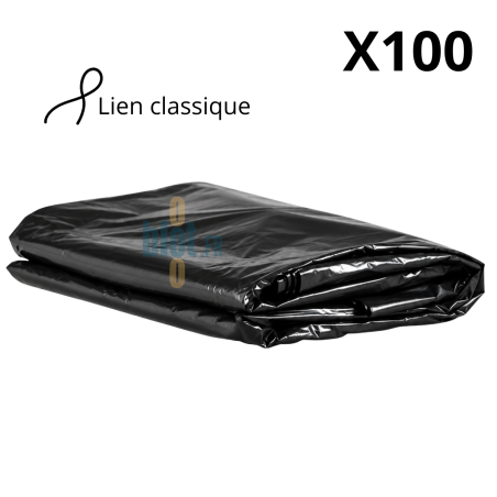 (X100) - Sac poubelle BD Noir conteneur - (240L) -