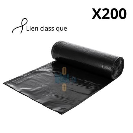(X200) - Sac poubelle BD Noir conteneur - (50L)