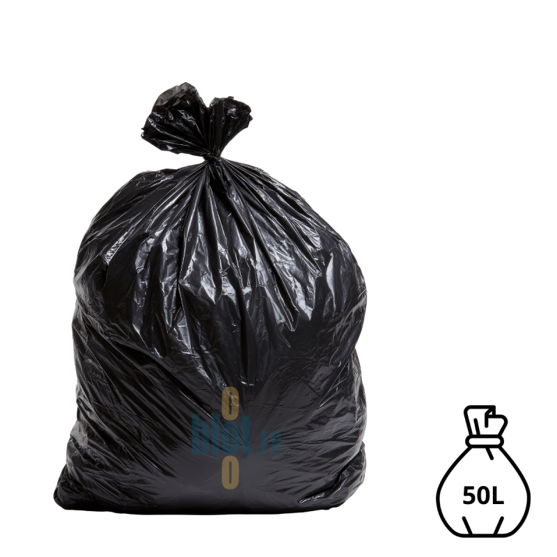 (X500) - Sac poubelle BD Noir conteneur - (50L)