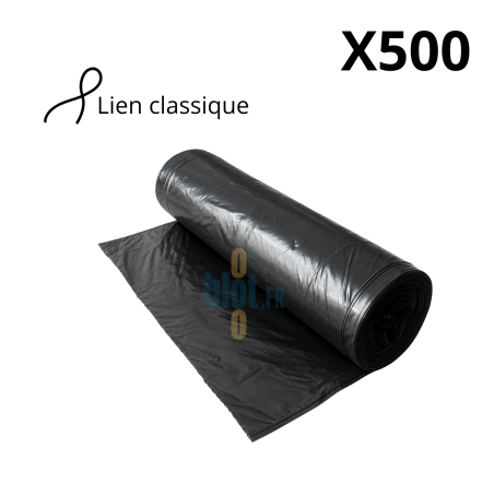 (X500) - Sac poubelle BD Noir conteneur - (50L)