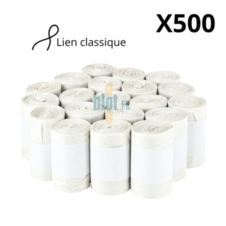 (X500) - Sac poubelle HD Blanc - (30L)