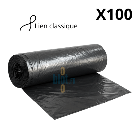 (X100) - Sac poubelle BD Noir - (130L / 65 Microns)