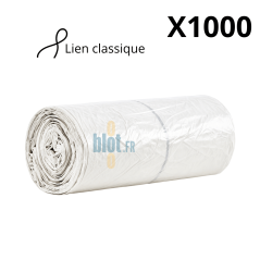 (X1000) - Sac poubelle HD Blanc - (20L / 11 Microns)