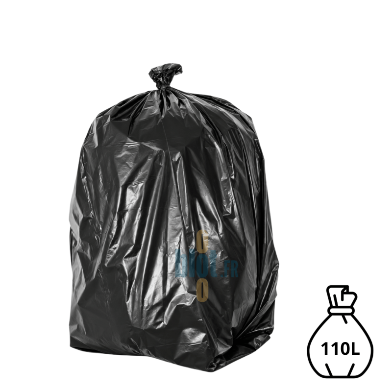 (X200) - Sac poubelle BD Noir - (110L / 55 Microns)
